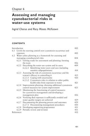 Chapter 6 Assessing and Managing Cyanobacterial Risks in Water-Use Systems