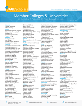 Member Colleges & Universities