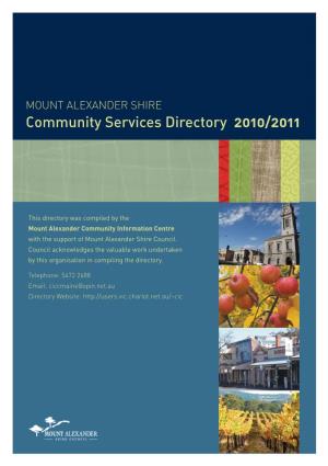 Community Services Directory 2010/2011
