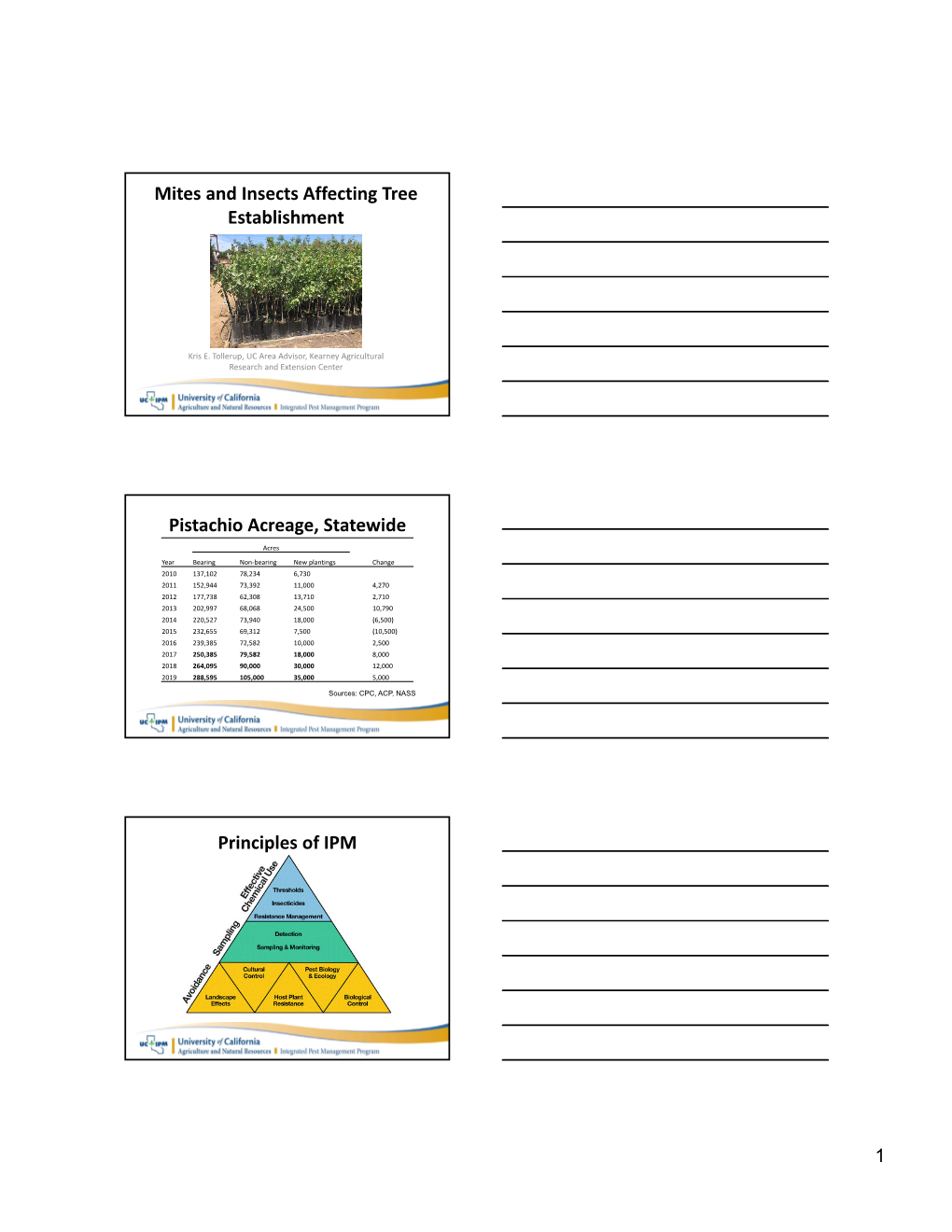 Mites and Insects Affecting Tree Establishment