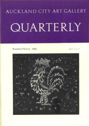 Numberthirty 1964 JEAN LURCAT AUCKLAND CITY ART GALLERY QUARTERLY NUMBER THIRTY— 1964