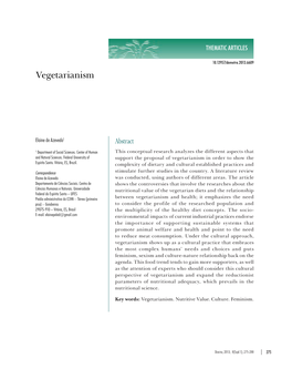 Vegetarianism