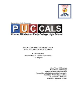 Puc Cals Charter Middle and Early College High School