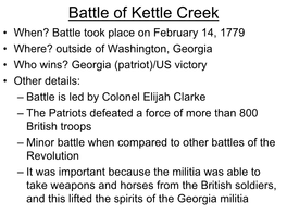 Battle of Kettle Creek