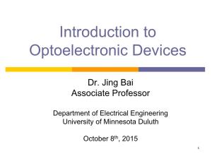 Introduction to Optoelectronics