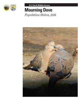 Mourning Dove Population Status, 2016 Mourning Dove Population Status, 2016
