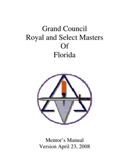 Grand Council Royal and Select Masters of Florida