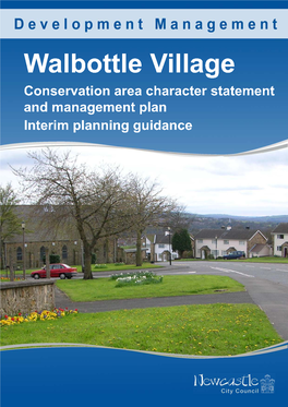 Walbottle Village Character Statement and Management Plan.Pdf