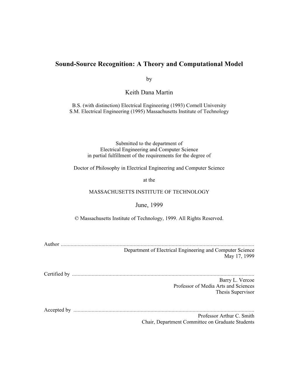 Sound-Source Recognition: a Theory and Computational Model