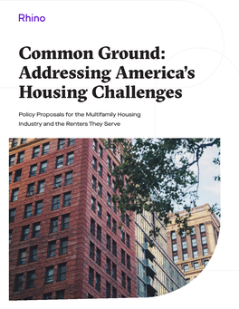 Addressing America's Housing Challenges