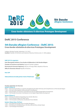 5Th Danube 2015 Eregion Conference