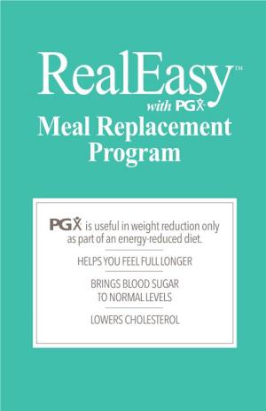 Meal Replacement Program Meal Replacement Program