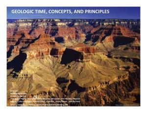 Geologic Time, Concepts, and Principles
