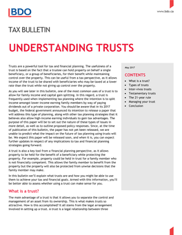 Understanding Trusts