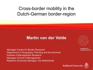 Cross-Border Mobility in the Dutch-German Border-Region