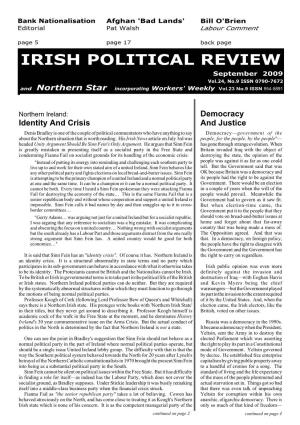 Irish Political Review, September 2009