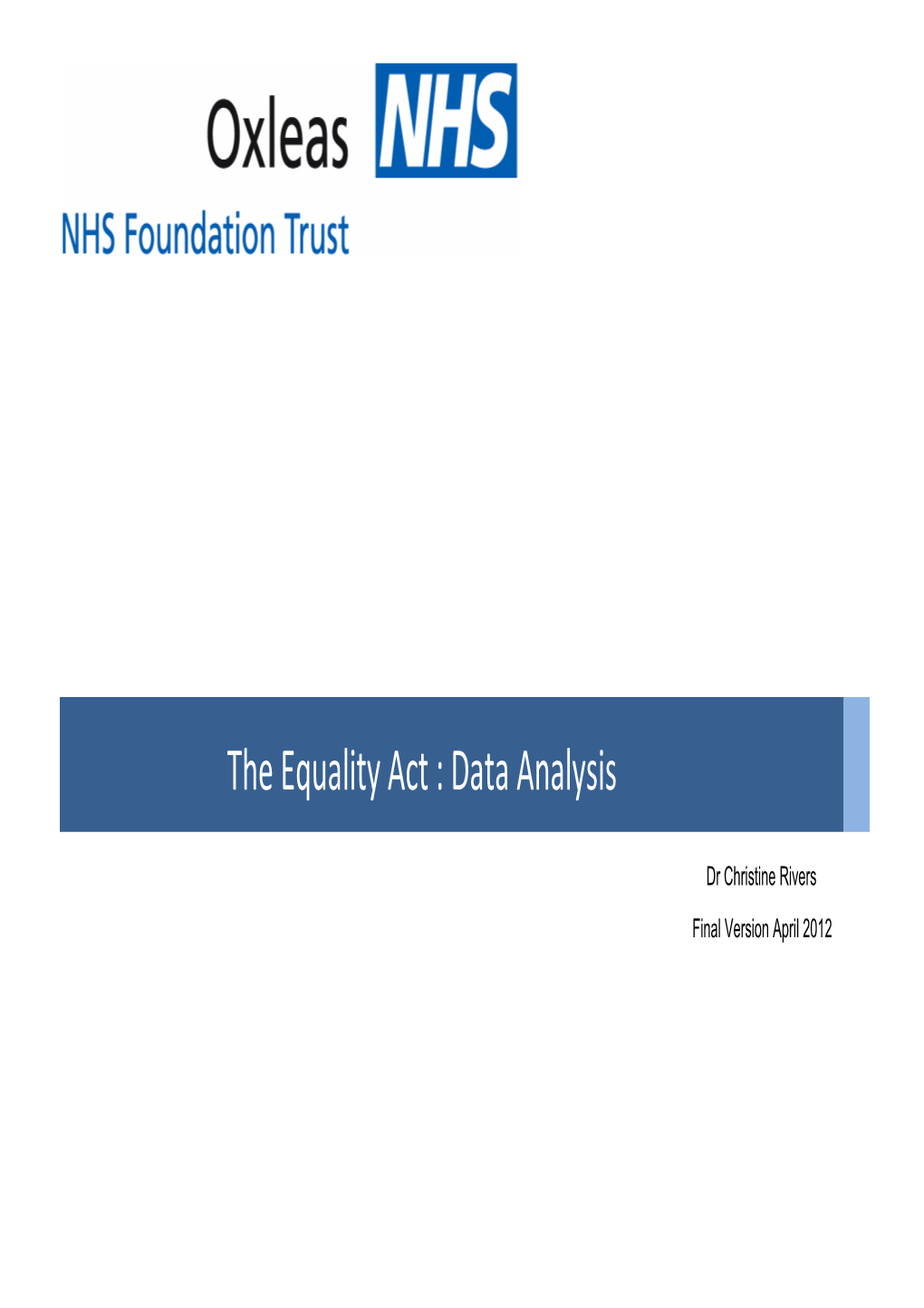 Equality Analysis Final April 2012