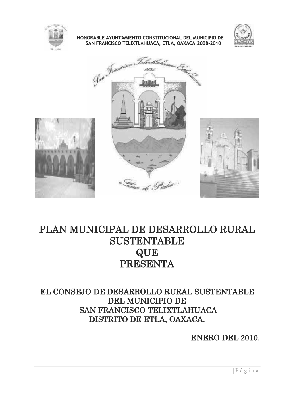 1. Plan Municipal San Francisco Telixtlahuaca