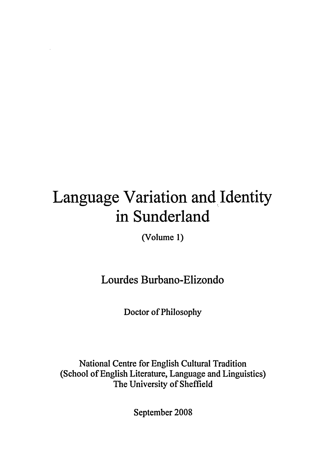 Language Variation And. Identity