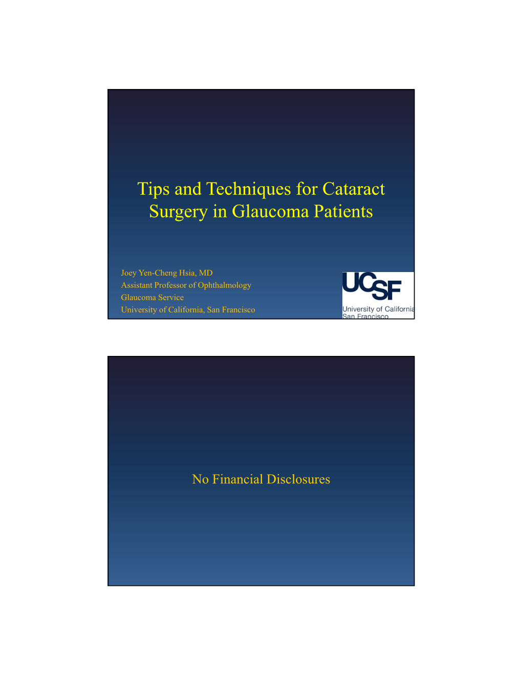 Tips and Techniques for Cataract Surgery in Glaucoma Patients