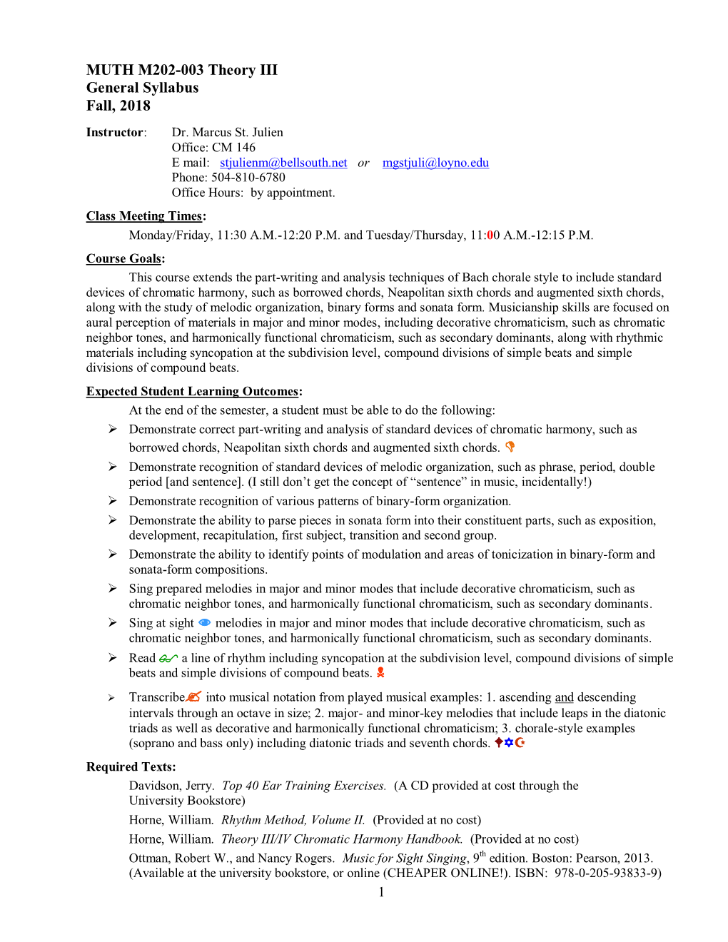 MUTH M202 Theory