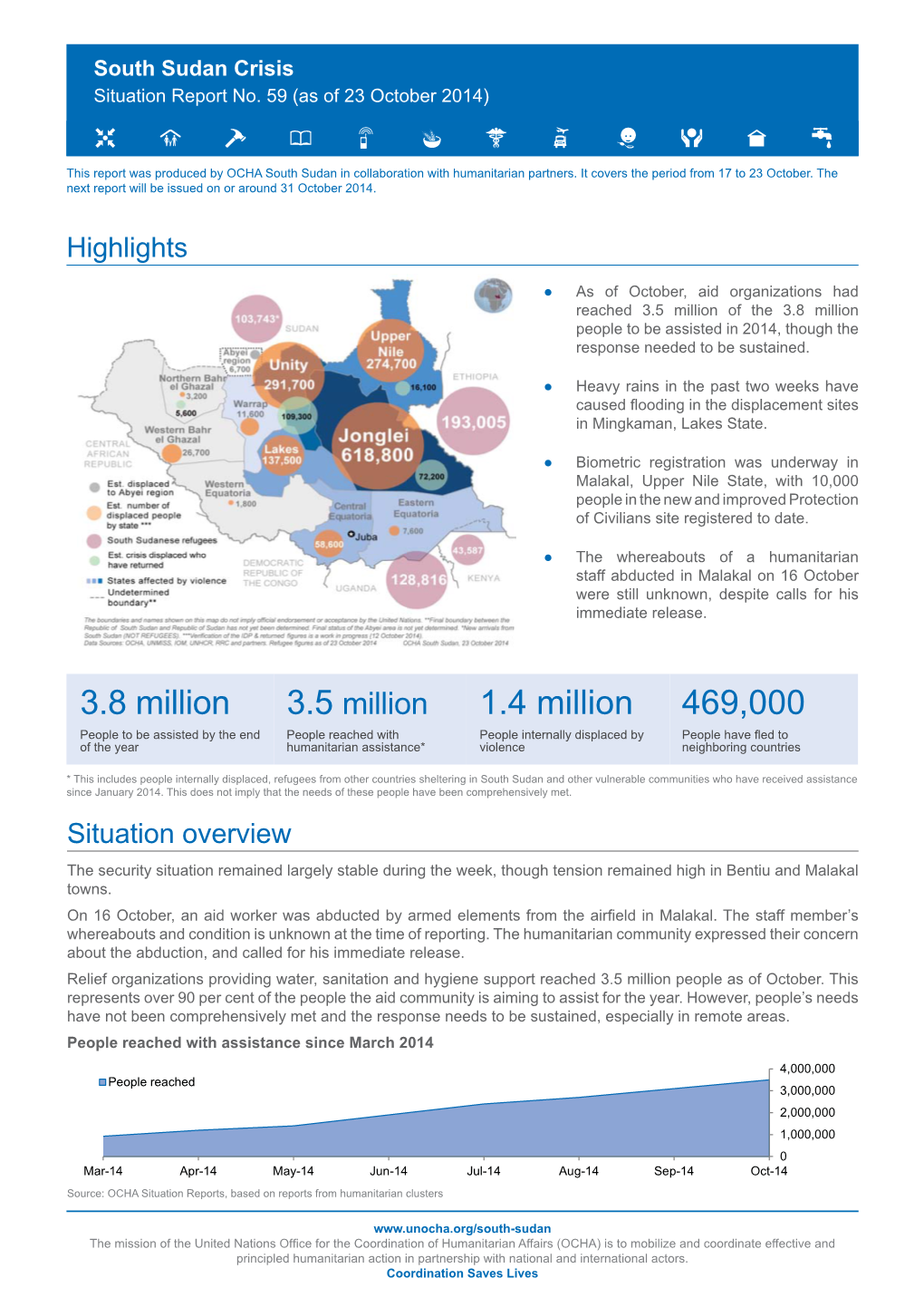 South Sudan Crisis Situation Report 59 As of 23 Octobertg.Indd
