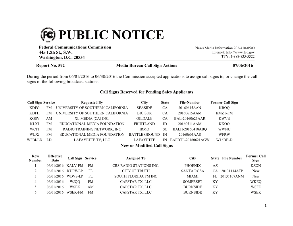 Public Notice