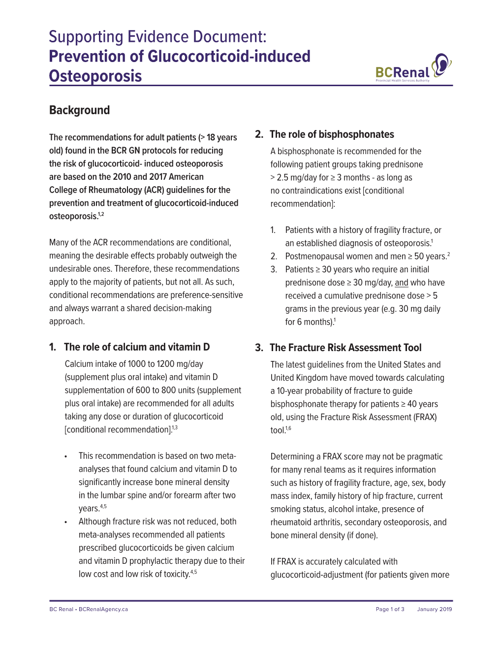 Prevention of Glucocorticoid-Induced Osteoporosis