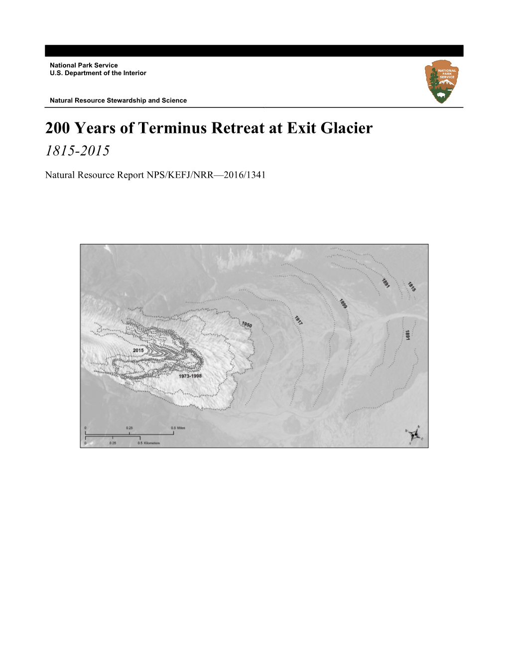 200 Years of Terminus Retreat at Exit Glacier 1815-2015