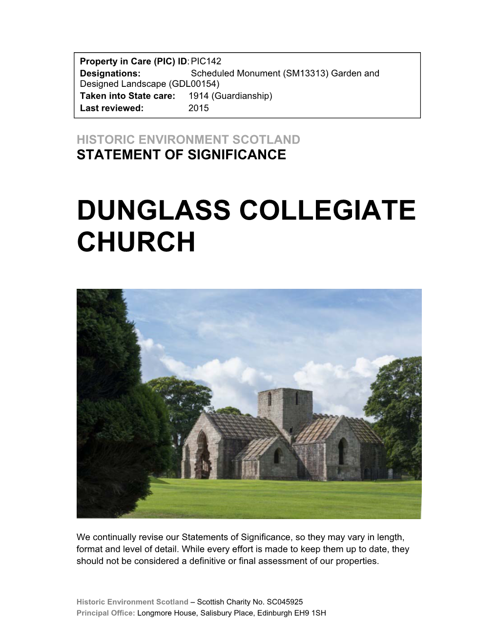 Dunglass Collegiate Church