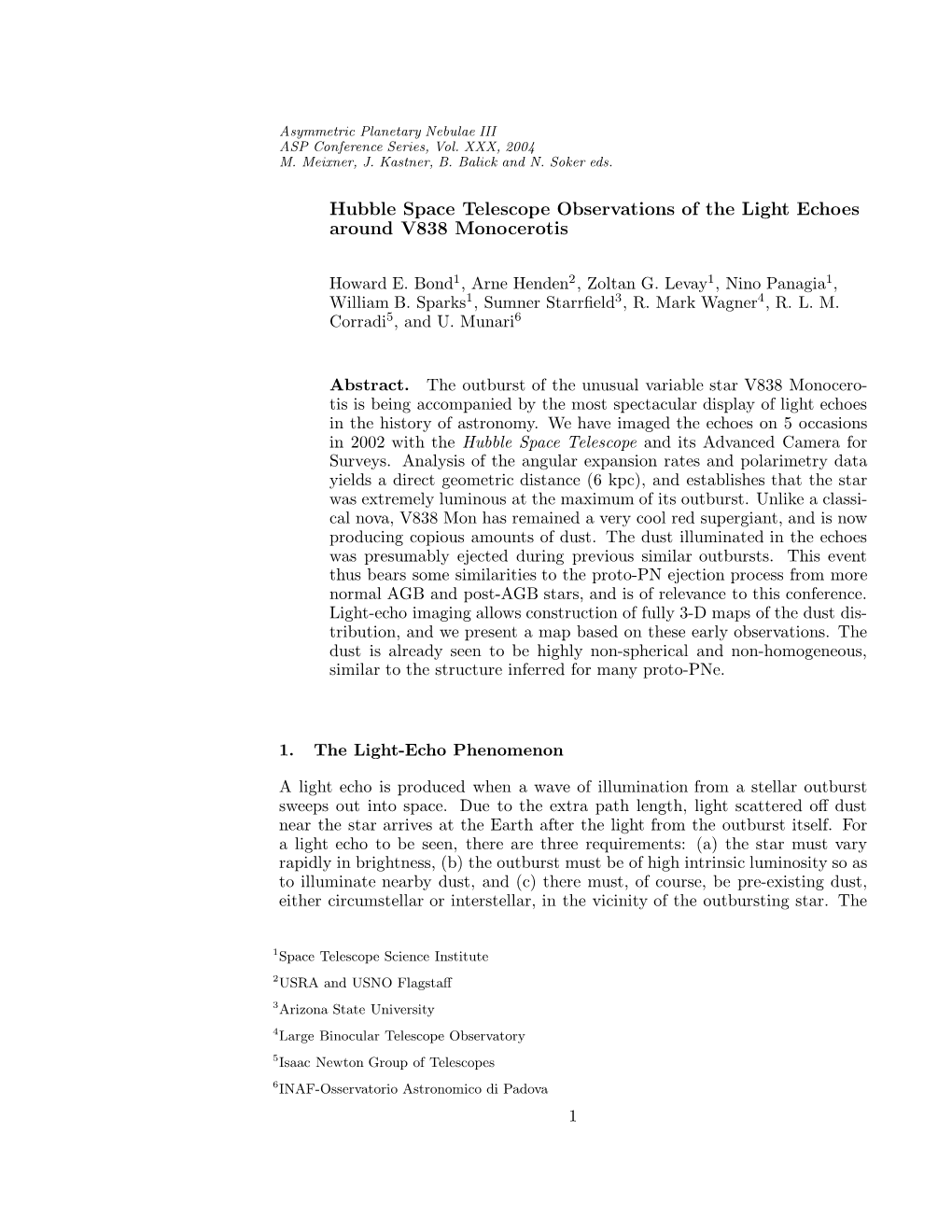 Hubble Space Telescope Observations of the Light Echoes Around V838 Monocerotis