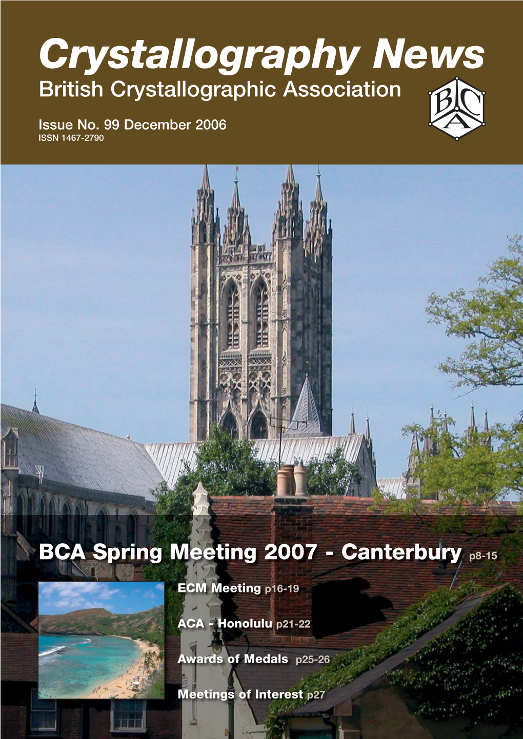 Crystallography News British Crystallographic Association