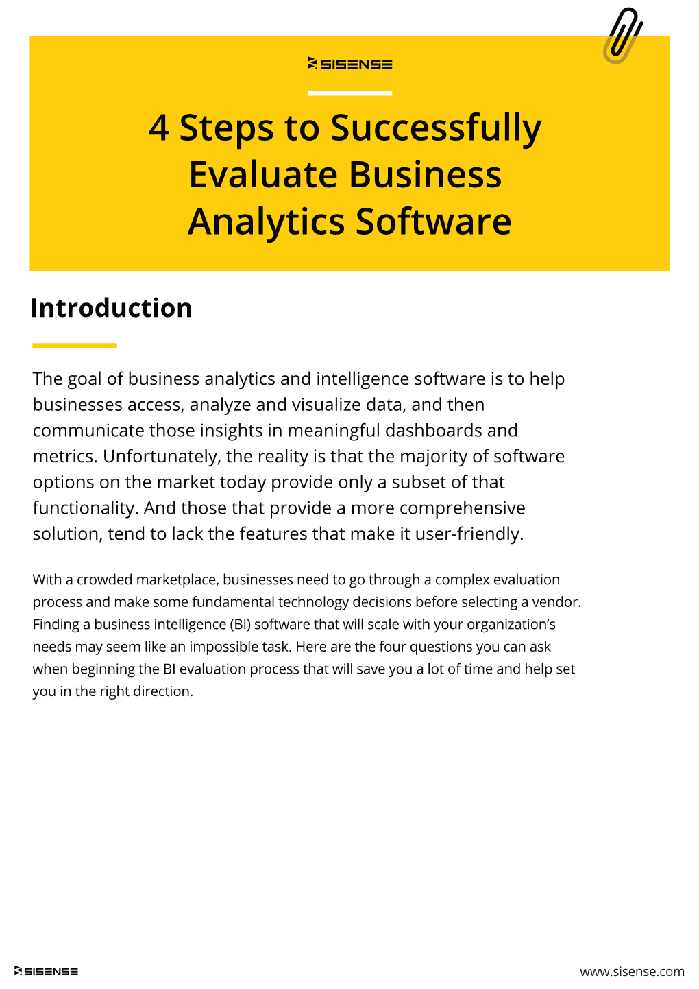 4 Steps to Successfully Evaluate Business Analytics Software