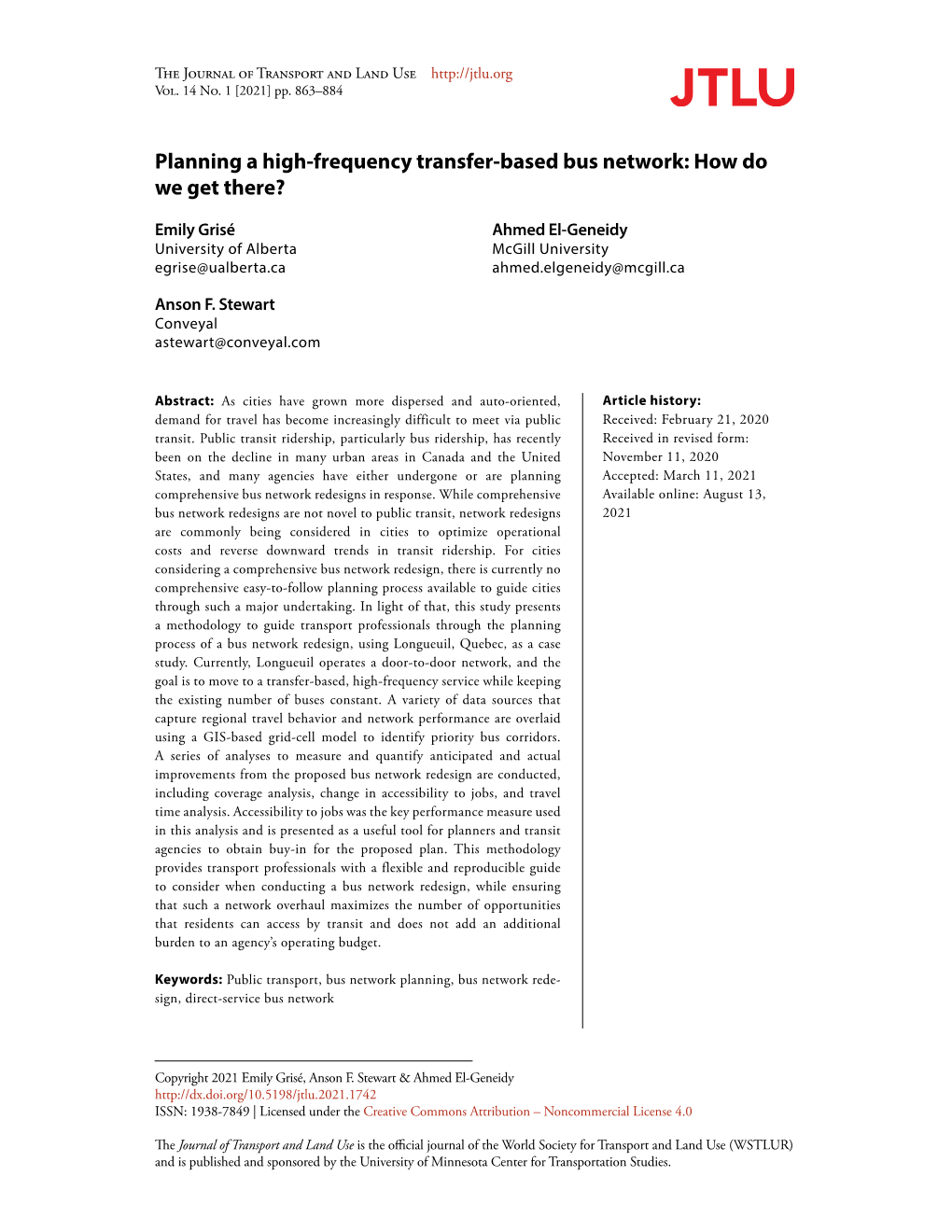 Planning a High-Frequency Transfer-Based Bus Network: How Do We Get There?