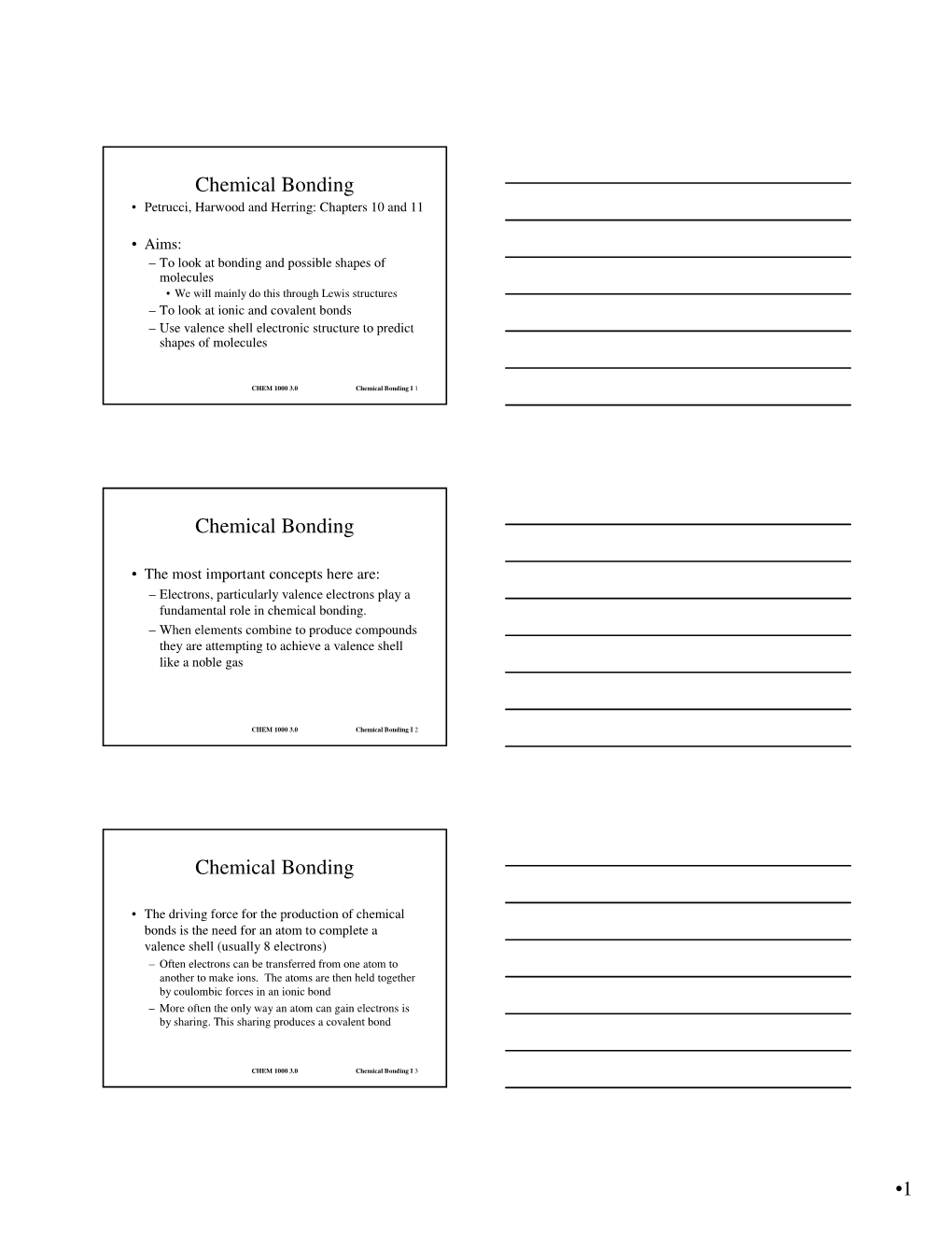 Chemical Bonding Chemical Bonding Chemical Bonding