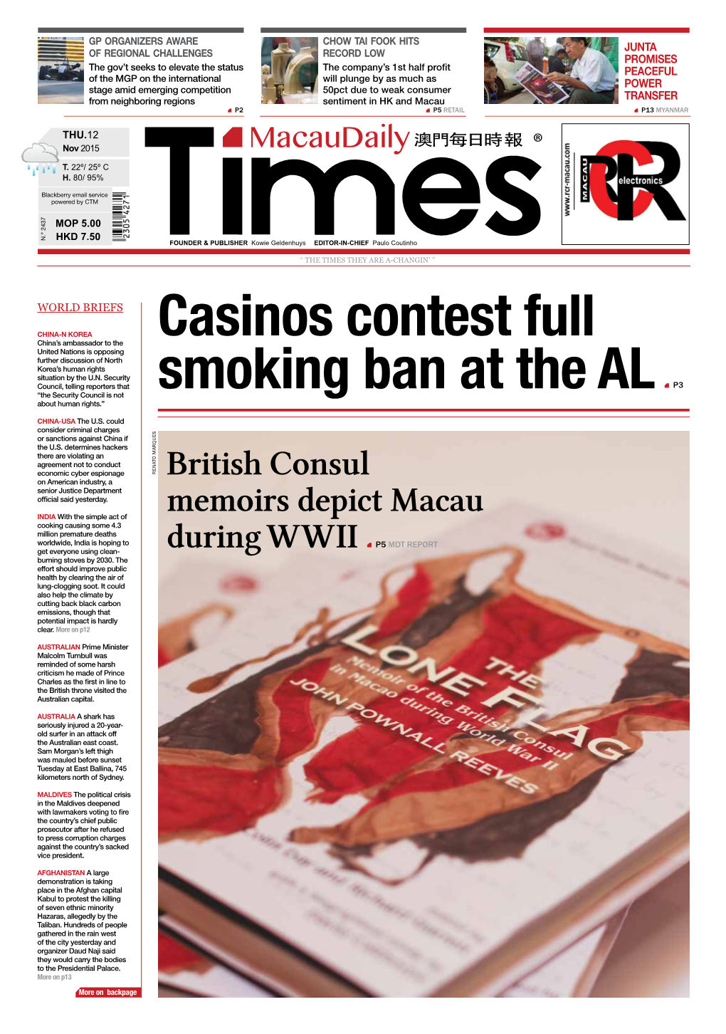 Casinos Contest Full Smoking Ban at the AL P3