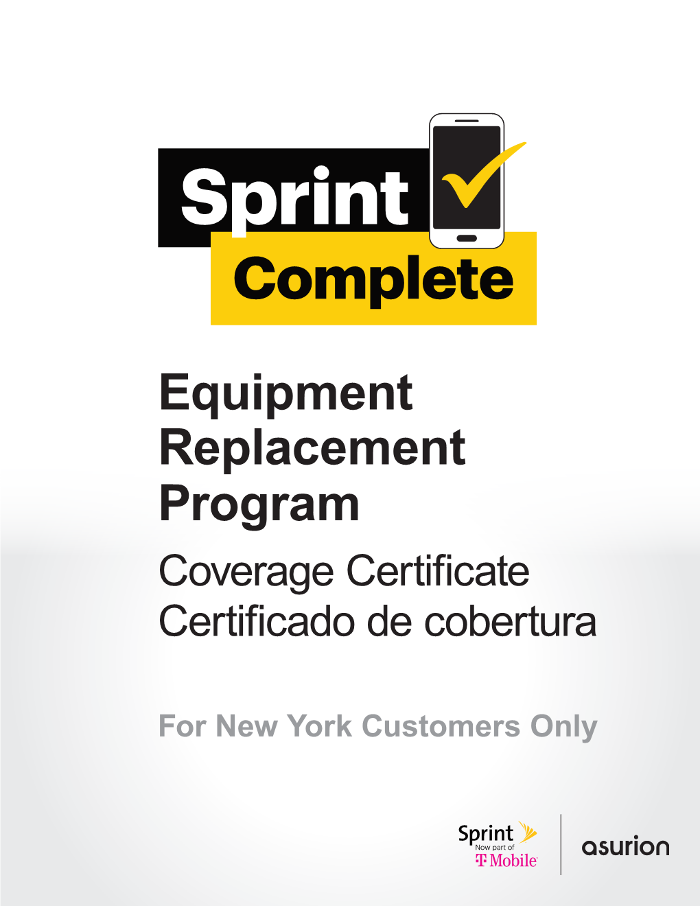 Equipment Replacement Program Coverage Certificate Certificado De Cobertura
