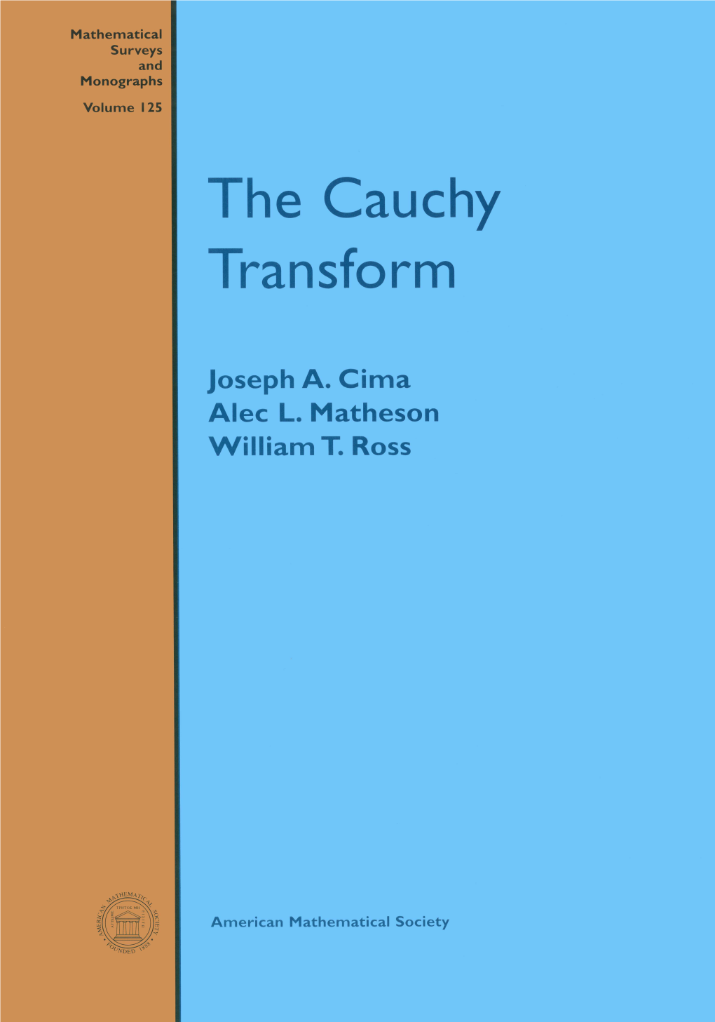 The Cauchy Transform Mathematical Surveys and Monographs