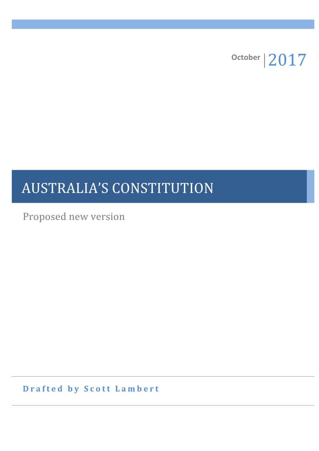 Australia's Constitution