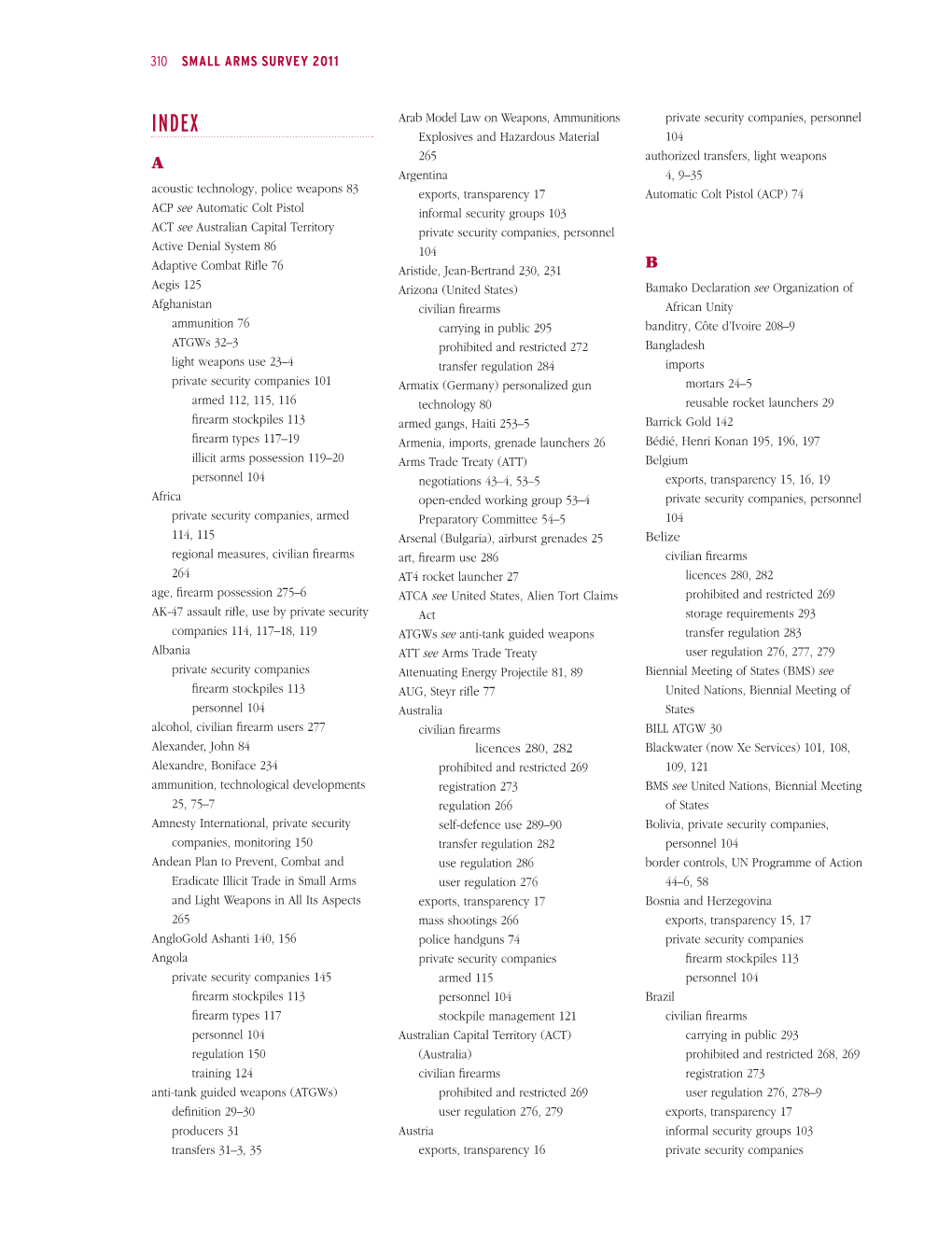 310 Small Arms Survey 2011