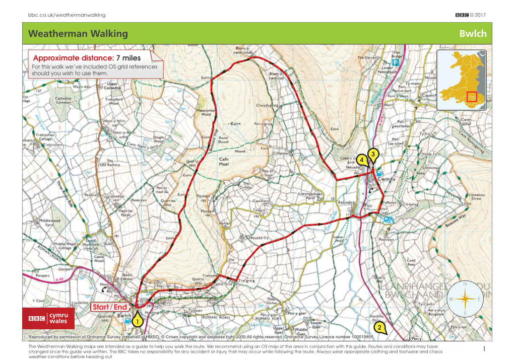 Weatherman Walking Bwlch