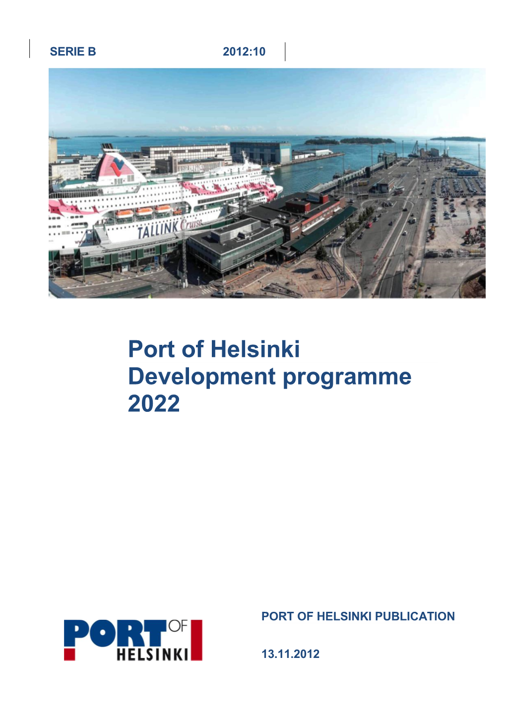 Port of Helsinki Development Programme 2022