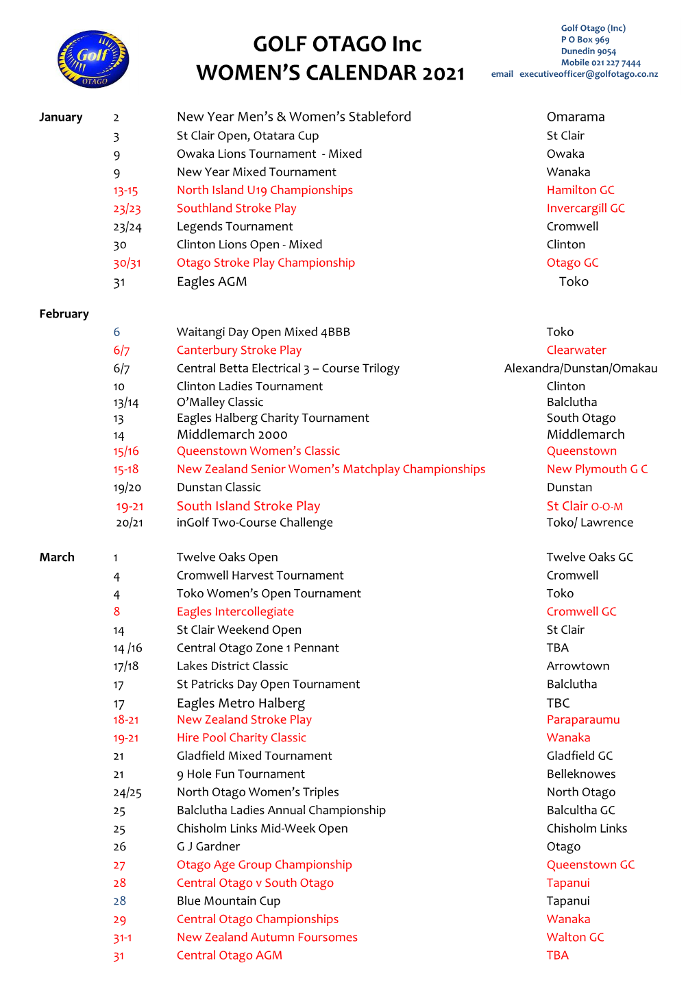 Metropolitan Calendar 2002