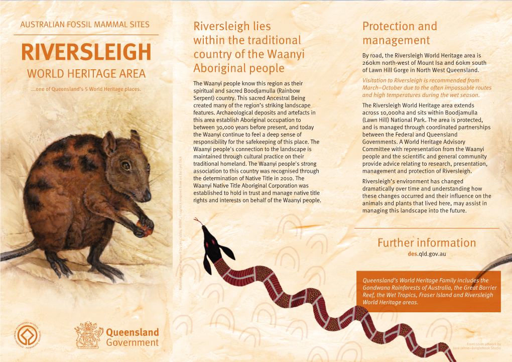Riversleigh World Heritage Area Brochure