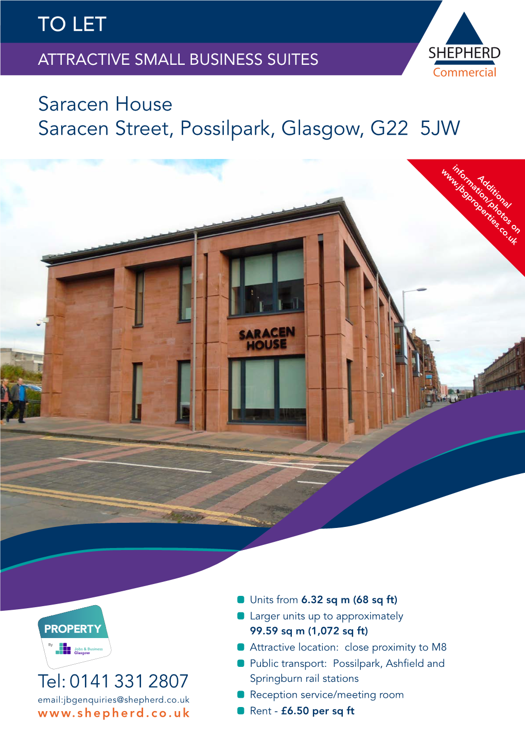 Saracen House Saracen Street, Possilpark, Glasgow, G22 5JW TO