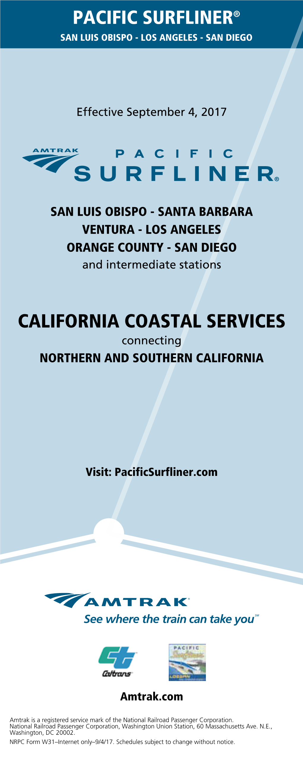 Pacific Surfliner® San Luis Obispo - Los Angeles - San Diego