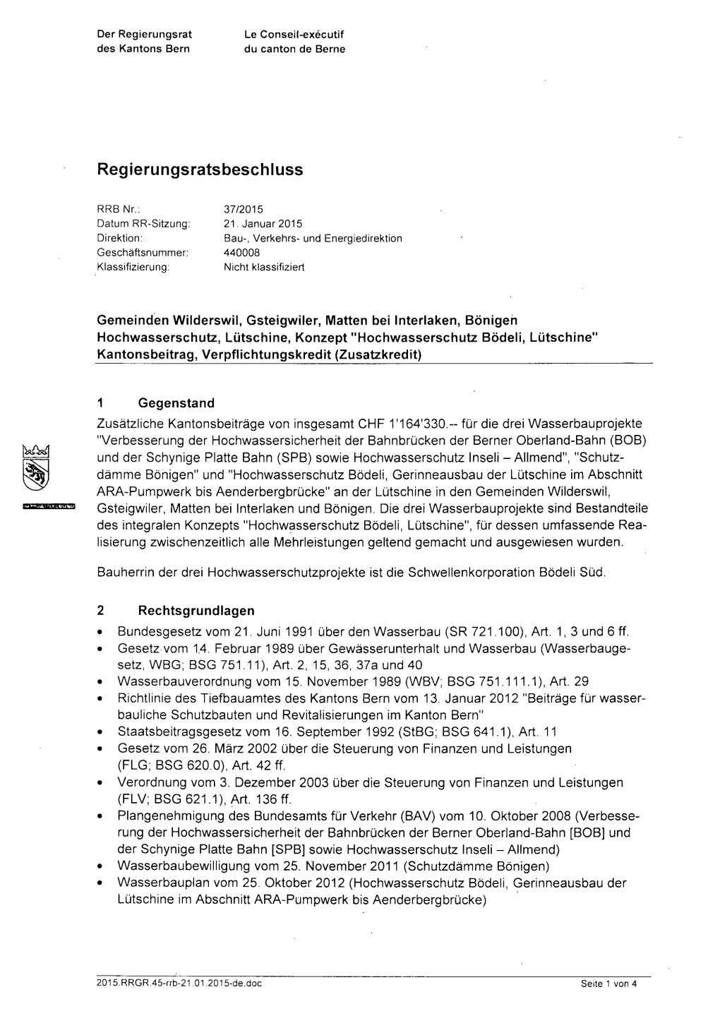 Regierungsratsbeschluss