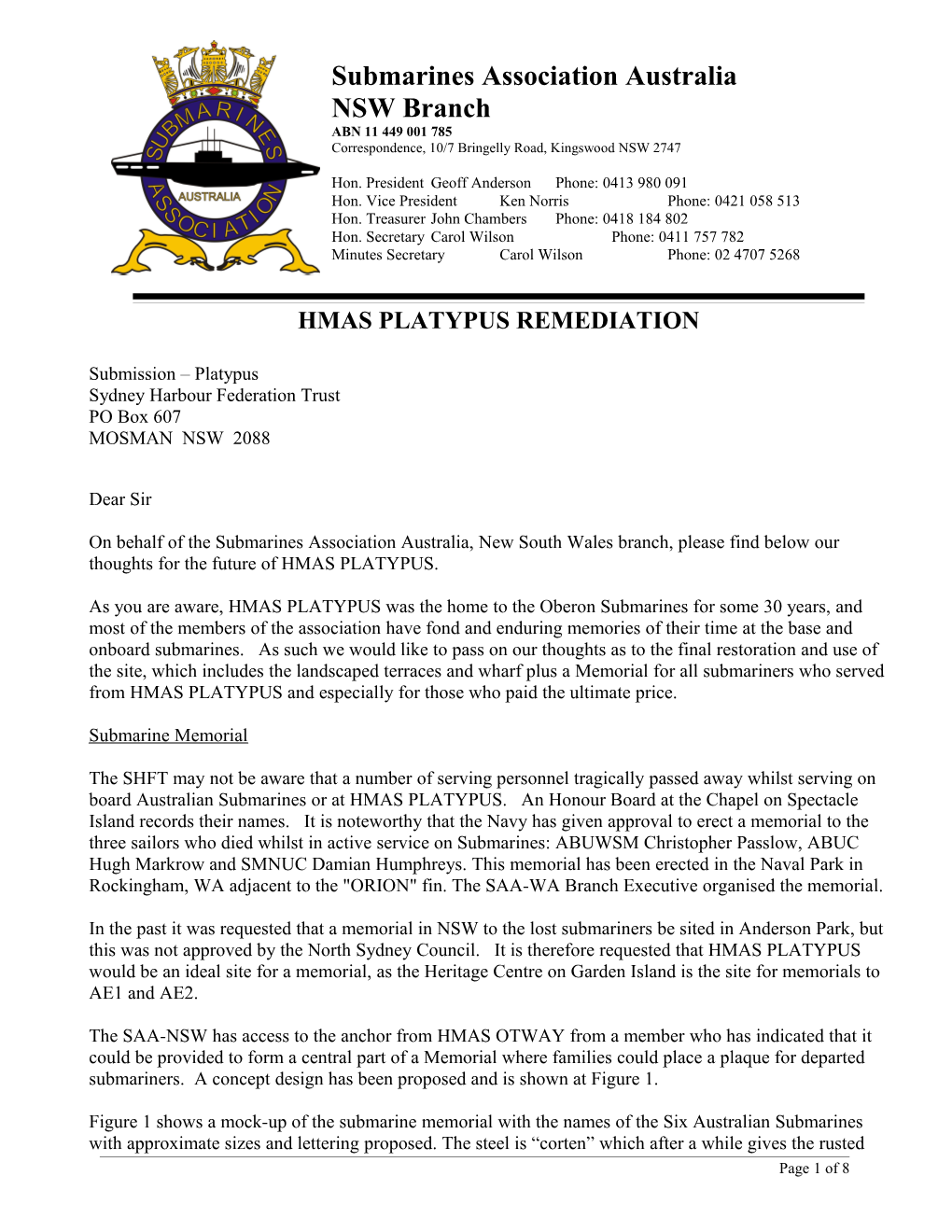 SAA NSW Branch General Meeting Minutes 03/4/2011