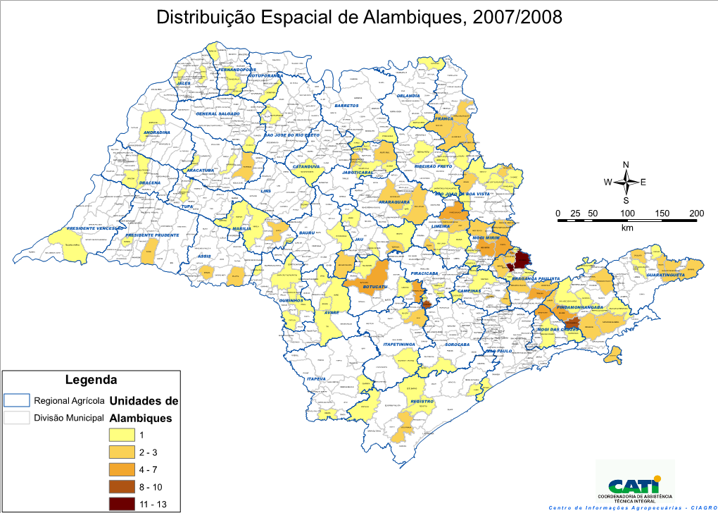 Unidades De IPORANGA IGUAPE ITAPIRAPUA PAULISTA RIBEIRA ITAOCA Divisão Municipal Alambiques PARIQUERA-ACU CAJATI JACUPIRANGA