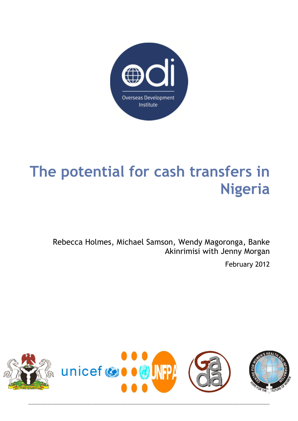 The Potential for Cash Transfers in Nigeria